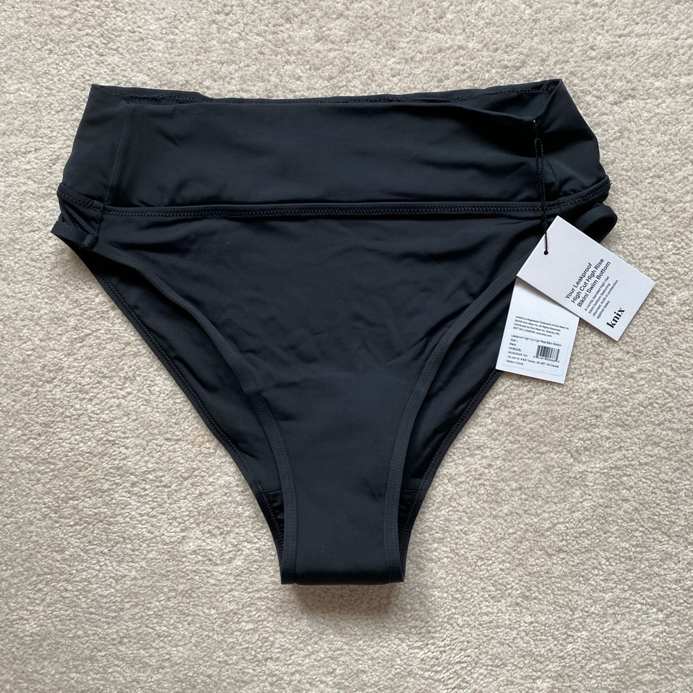 Knix Leakproof Sculpt High Cut Bikini Bottom - Size Large